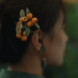 Chinese-style silk wrapping flower hair clip